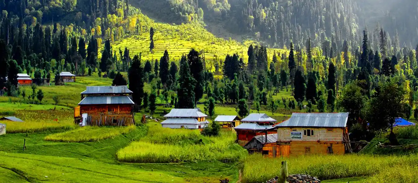 Scenic mountains at sunrise