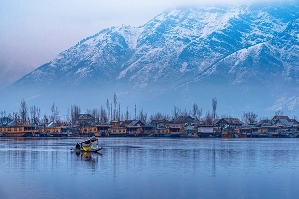 Scenic mountains at sunrise