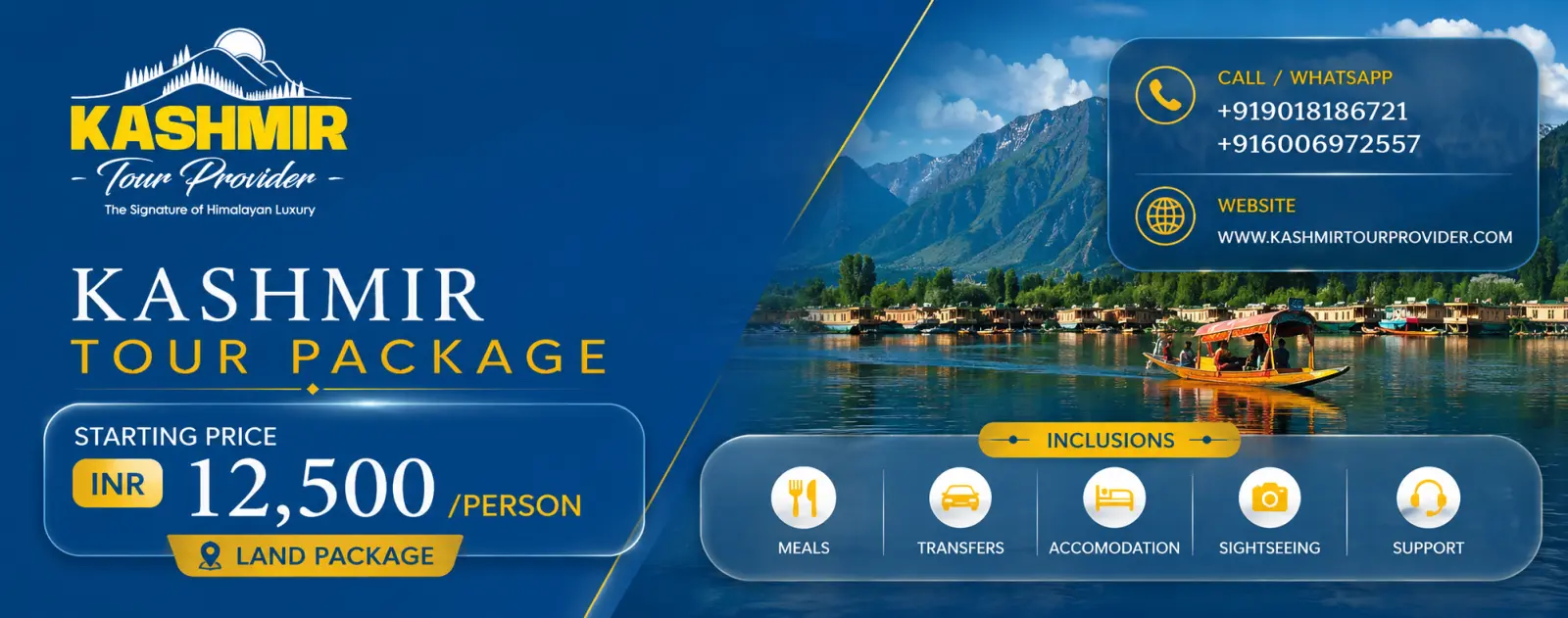 Book Customized Kashmir Tour Packages